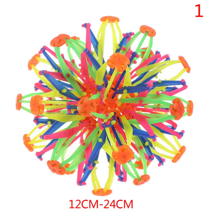 Children’s Magic Telescopic Ball – Stretchable Flower Ball for Throwing & Kicking, Outdoor Parent-Child Interactive Toy