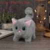 Simulation Interactive Cat Plush Toy – Walking, Tail Wagging, Head Shaking – Electronic Stuffed Doll Gift