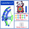 Montessori Sticky Ball Dartboard Slingshot Target – Kids Indoor & Outdoor Catapult Throwing Game