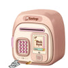 Password Lock Automatic Roll-Up Savings Bank Fingerprint Protected Smart Money Deposit Box with Voice Reminder