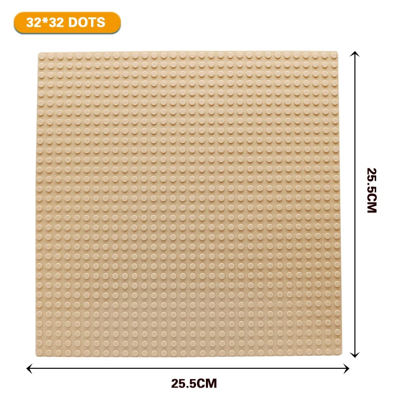 32x32 and 32x16 Dots Classic Base Plates – MOC DIY Plastic Bricks for City Building Blocks Toys