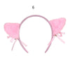 Plush Animal Ears Headband – Cartoon Dog Zebra Tiger Hairband, One Size for Kids & Adults, Cosplay Party Accessory