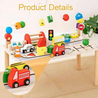 7-in-1 Activity Table – Shape Sorter, Fine Motor Skills Bead Maze, Educational Learning and Busy Board Toy for Children