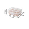 Plastic Egg Holder Storage Box - Portable Egg Organizer with Lid for Fridge and Outdoor Use