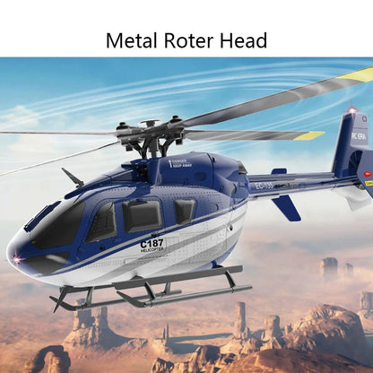 RC ERA C187 EC135 4CH RC Helicopter – Gyroscope Stabilized with Altitude Hold and 2.4G Remote