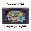 GBA Game Cartridge (32-bit, Pokemon Series, Odyssey Cloud White, FireRed & Silver Rival Rom Hack)