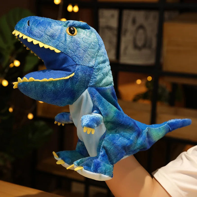 Dinosaur Plush Hand Puppet, Lifelike Triceratops and Tyrannosaurus Rex for Kids and Adults