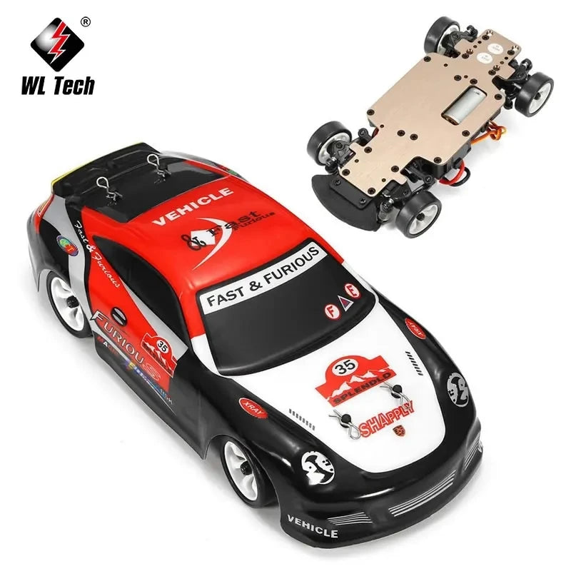 WLtoys K969 1:28 Mini RC Racing Car with 4WD and 2.4G Remote Control