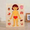 Montessori Wooden Human Body Puzzle Learning Board – Educational Anatomy Toy for Preschoolers & Kids (22.8 x 18 cm / 8.98 x 7.09 in)
