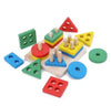 8-in-1 Montessori Carrot Permanence Box Wooden Shape Sorting Toy for Toddlers Ages 1+