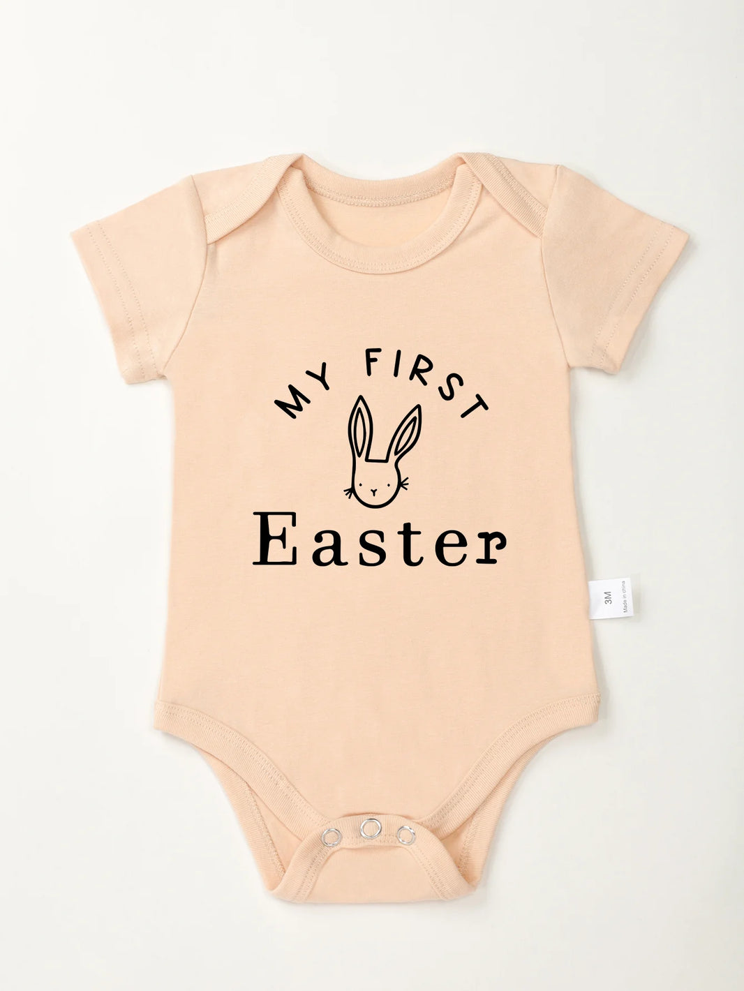 Cute Rabbit Pattern Bodysuit for Infants - Newborn Easter Jumpsuit Romper for Baby Boy & Girl (0-24M) - My First Easter Outfit