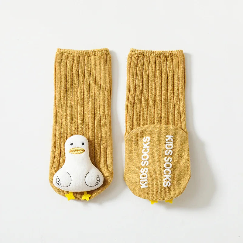 Newborn Baby Socks - Cute Animal Socks for Infants & Toddlers | Cotton Leg Warmers Knee-High Soft Long Socks for Girls & Boys