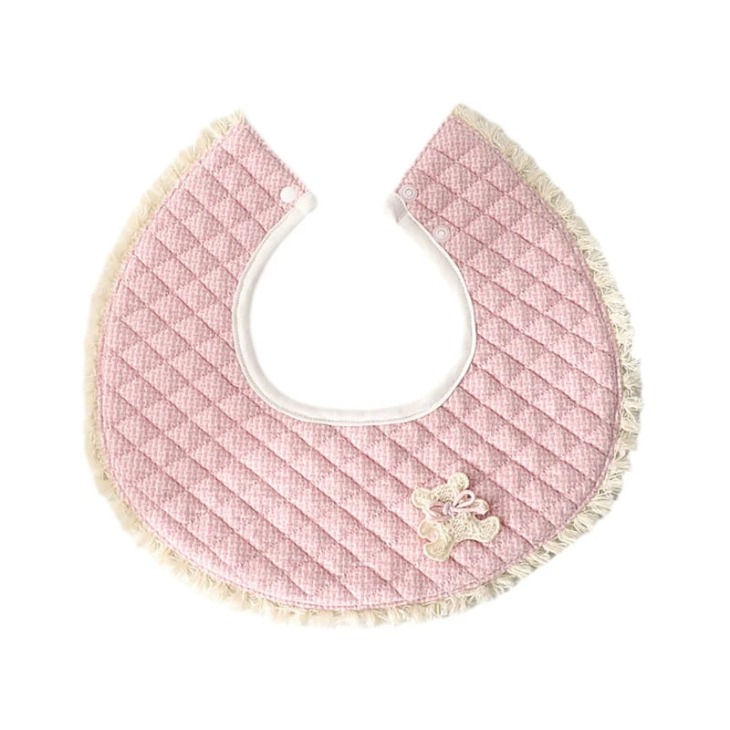 Stylish & Practical Baby Drool Bibs | Bear & Rabbit Pattern Spit-up Bibs for Feeding & Teething | Functional Baby Accessories - Kidzy Market