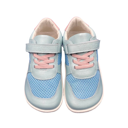 Tipsietoes Spring Genuine Leather Shoes – Lightweight Minimalist Barefoot Sneakers for Girls & Boys with Elastic Strap