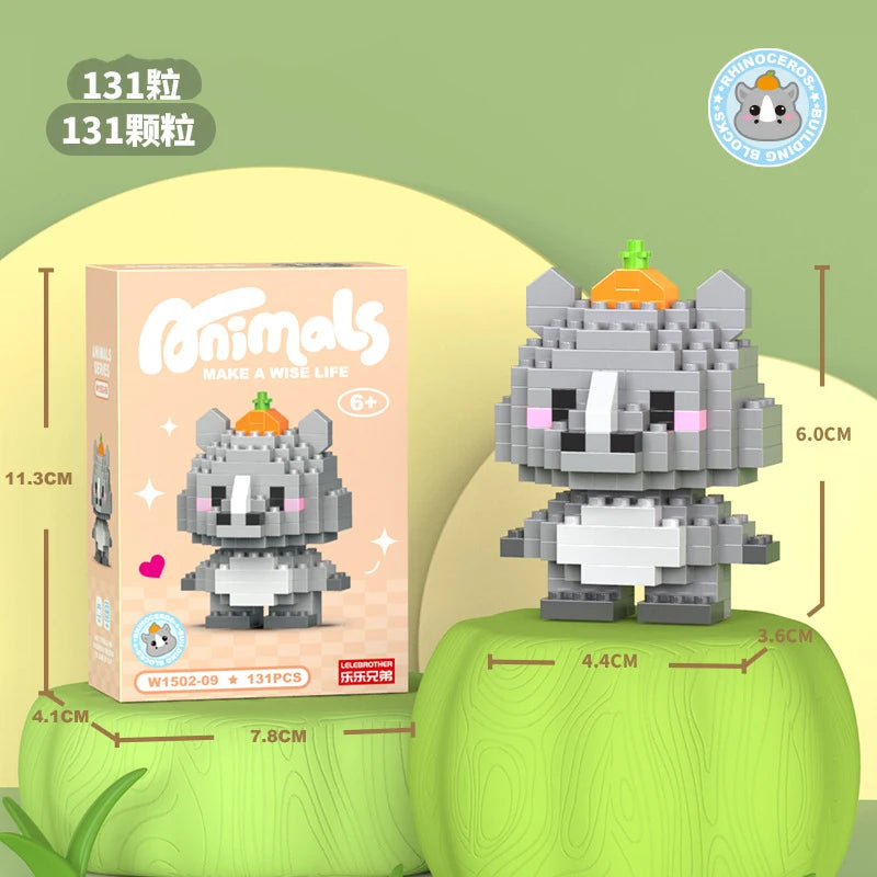 Adults Animals Micro Particle Building Blocks – Dog and Cat Mini Bricks Toy for Kids Ages 6 to 12