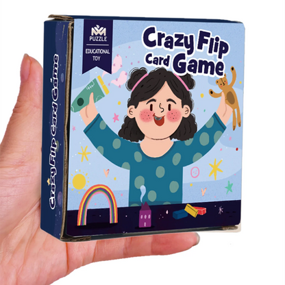 Educational Logic Thinking Toy – Crazy Flip Card Cognition Game for Reaction and Brain Training, Parent-Child Interactive Table Game