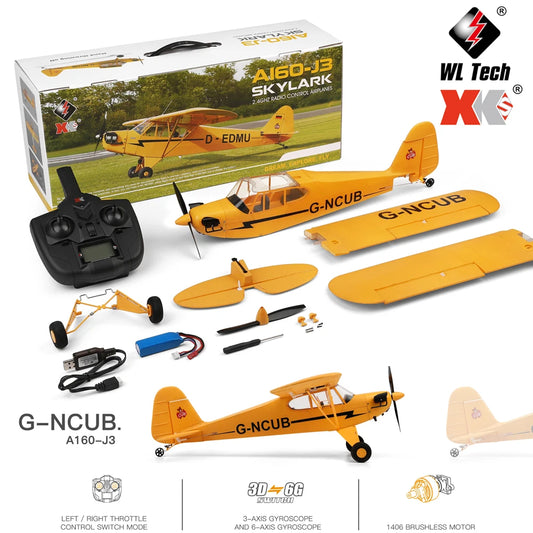 A160 WLtoys XKS 2.4G RC Plane 650mm (25.6 Inches) Wingspan Brushless Foam Airplane
