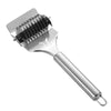 Stainless Steel Dough Lattice Roller Cutter - Manual Multifunctional Noodle, Garlic, Pizza Slicer