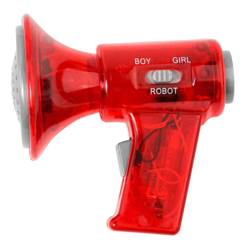 Environmentally Friendly Plastic Megaphone Voice Changer with 3 Sound Effects Fun Toy Gift