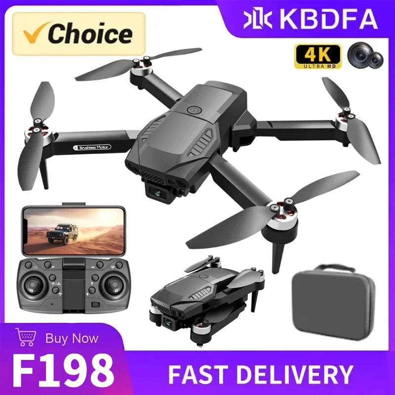WIFI FPV HD Drone – Foldable Quadcopter with Dual 1080P Cameras and Brushless Motor