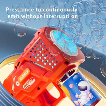Automatic 10-Hole Bubble Machine for Kids – Battery-Free Electric Bubble Blower, Outdoor Toy