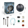 Children's Archaeology Digging Treasure Kit - Solar System Gem Ore Exploration, Science Education Toy for Kids
