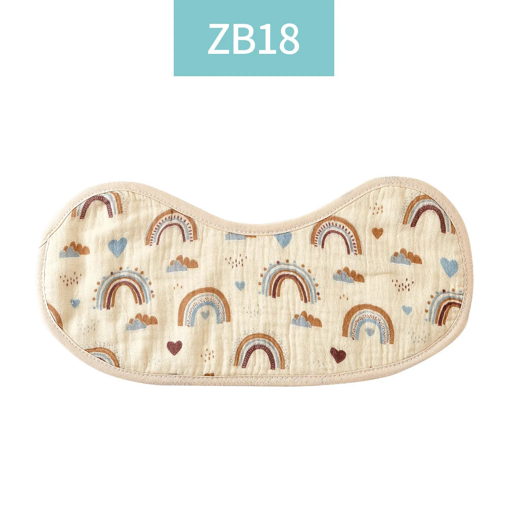 Kangobaby #My Soft Life# Breathable All-Season 6-Layer Baby Muslin Burp Cloth | 100% Cotton Antibacterial Newborn Feeding Bib - Kidzy Market