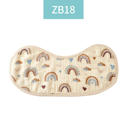 Kangobaby #My Soft Life# Breathable All-Season 6-Layer Baby Muslin Burp Cloth | 100% Cotton Antibacterial Newborn Feeding Bib - Kidzy Market