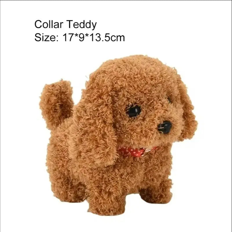 Walking, Barking Baby Toy Dog with Wagging Tail, Plush Interactive Electronic Puppy, Montessori Toy for Boys and Girls Christmas Gift