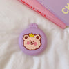 Cute Cartoon Macaron Folding Hair Comb – Portable 2-in-1 Comb with Small Mirror, Kawaii Baby Makeup Supplies
