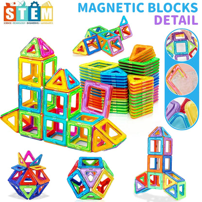 Magnetic Building Blocks Toy for Kids Puzzle Learning Gift