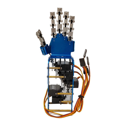 5 DOF Robotic Hand, Humanoid Metal Manipulator Arm with Servos, Left/Right Hand for Arduino, Programmable Robot Kit