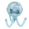 Octopus Stroller Fan USB Rechargeable Bladeless Folding Silent Mini Fan for Baby, Desk & Outdoor