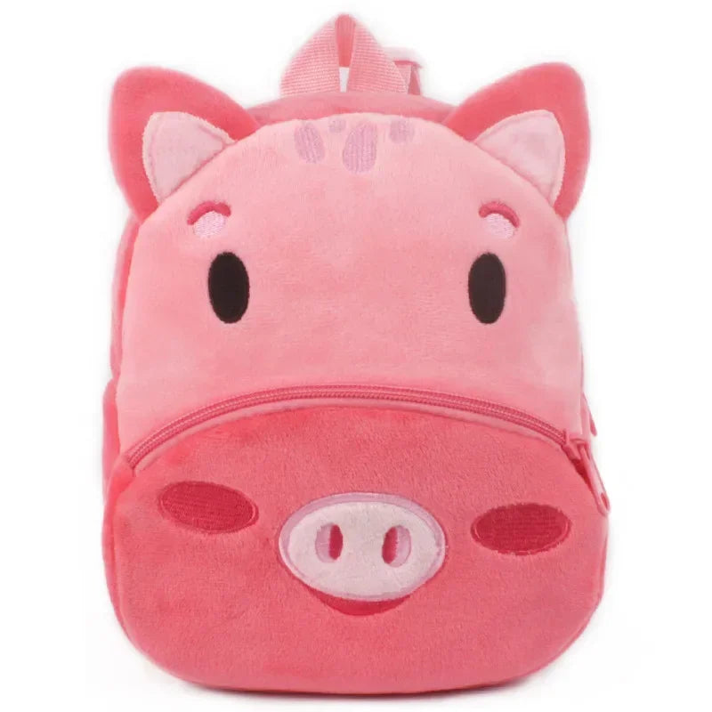 Baby Girls Plush Backpack - Cute 3D Cartoon Animal School Bag for Toddlers 0-4Y - Kidzy Market