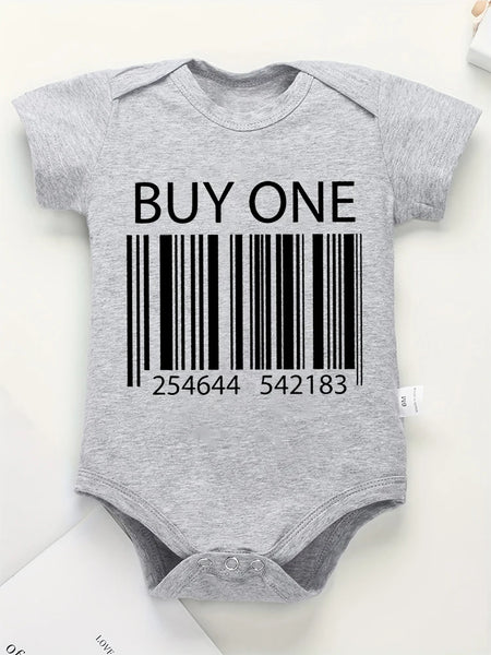 Buy One Get One Free – Twins Fun Cute Baby Bodysuits – Summer Short Sleeve Cotton Newborn Clothes for Boys & Girls – High Quality, Dropshipping Available