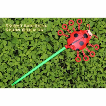 Multi-Style Bubble Blower Toys for Kids - Cute Flower & Heart Bubble Wands, 1-Pack Outdoor Bubble Blowing Tool