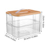 Stackable Brick-Shaped Toy Storage Box with Lid - Transparent Plastic Building Block Organizer for Kids