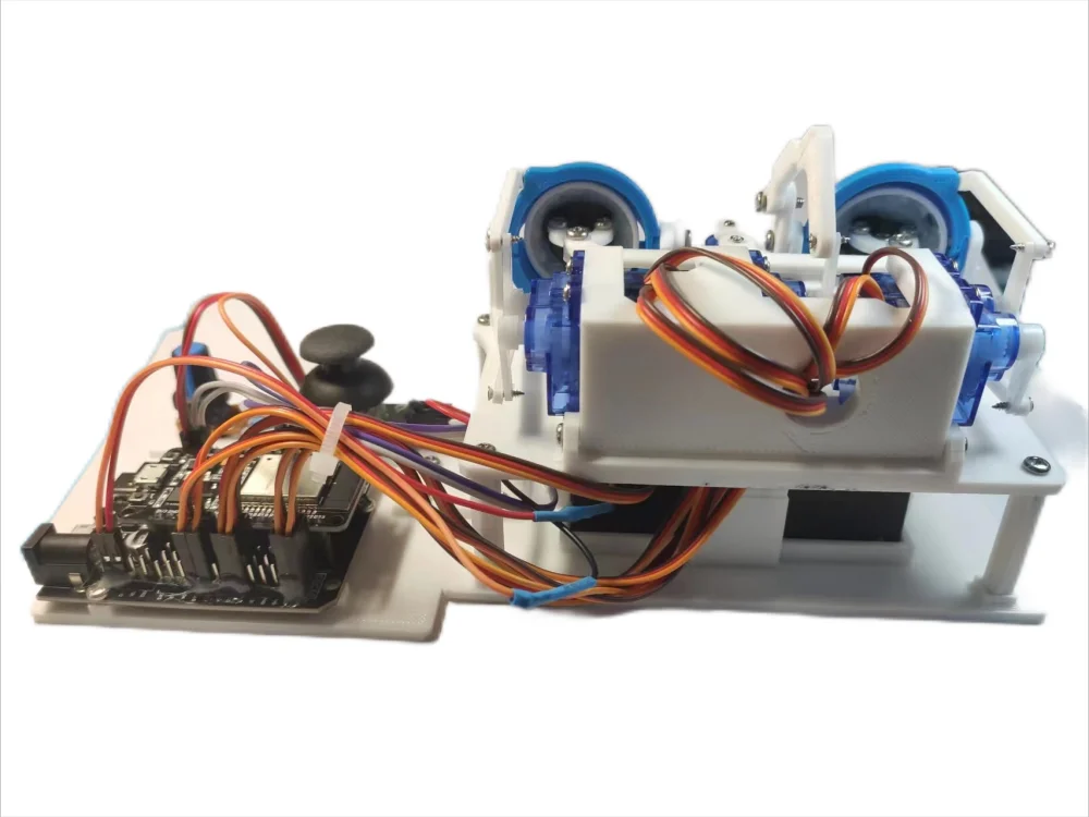 ESP32 APP Control & Joystick Control SG90 Robotic Eye for Arduino, 3D Printed DIY Programmable Robot Kit
