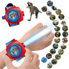 Kids Dinosaur Projection Watch – Cartoon Projector Wristwatch for Boys & Girls, Educational Flashing Toy