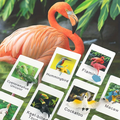 Montessori Animal Matching Cards - Language Learning Cognitive Toy for Kids, Insect Farm Zoo, Educational Preschool Toy for 1-2 Years Old Toddlers