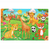 30-Piece Wooden Jigsaw Puzzle for Kids, Cartoon Animals & Vehicles, Early Learning Toy