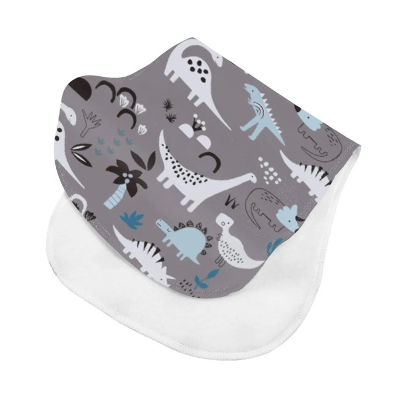 2-Layer Absorbent Burp Cloths – Soft Cotton Baby Bibs for Feeding & Teething - Kidzy Market