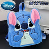 Disney Plush Backpack – Blue Stitch Large Capacity Cartoon School Bag for Kids