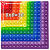 Colorful 12x12 Multiplication Push Bubble Fidget Toy – Times Table Math Teaching Aid for Kids