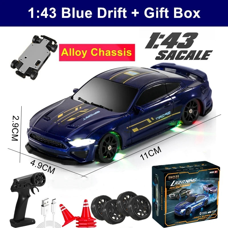 1/64 2.4G High-Speed Drift RC Car with 4WD Four-Wheel Drive Mini RTR
