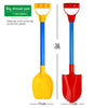 Large Beach Sand Shovels for Kids Thickened Plastic Sand Rakes and Dredging Tools