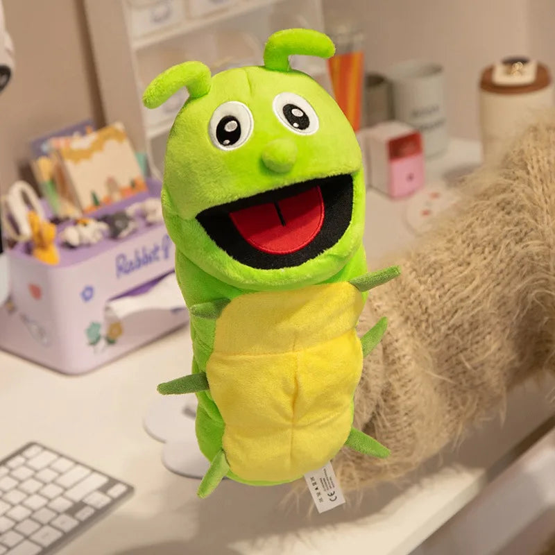 Insect Plush Hand and Finger Puppets, Dragonfly Ant Butterfly Ladybug Educational Toy