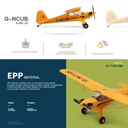 A160 WLtoys XKS 2.4G RC Plane 650mm (25.6 Inches) Wingspan Brushless Foam Airplane