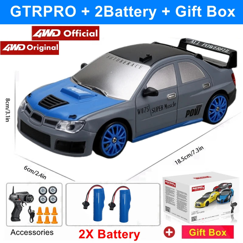 2.4G High-Speed Drift RC Car 4WD AE86 Model Remote Control Racing Toy