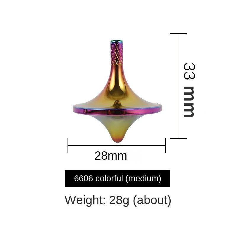 Metal Brass Gyroscope Spinning Top Fidget Toy (Mini Desktop Spinner, 1.5 in)